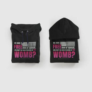Free the Womb Hoodie Fold